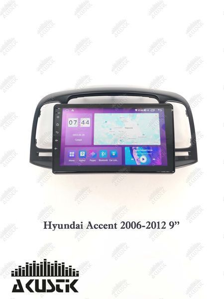 Pамка Hyundai Accent 2006-2012, 9", чорна 144020 фото