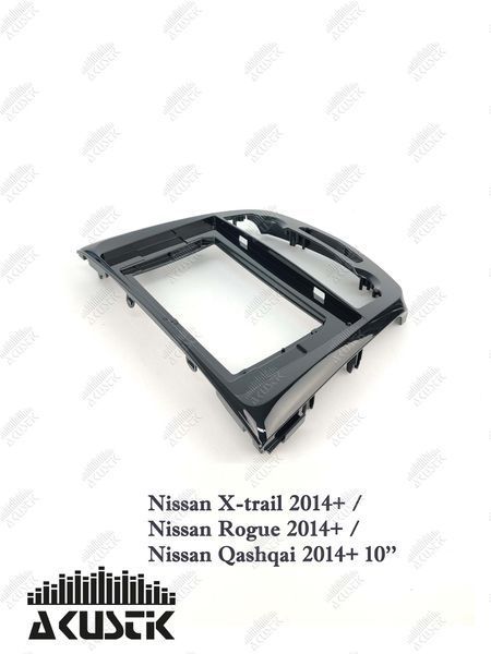 Pамка Nissan X-trail, Rogue, Qashqai 2014+, 10.1", Auto AC 144009 фото