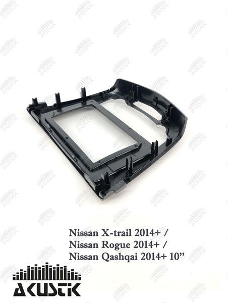 Pамка Nissan X-trail, Rogue, Qashqai 2014+, 10.1", Auto AC 144009 фото