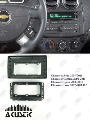 Pамка Chevrolet Aveo, Lova 2007-2011, Captiva, Epica 2006-2011, 10.1", універсальна 144091 фото