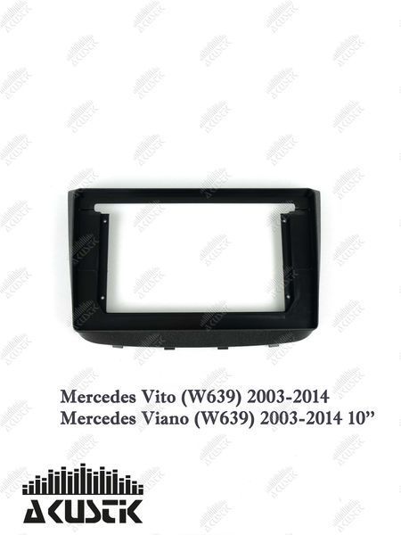 Pамка Mercedes Vito (W639) 2003-2014, Viano (W639) 2003-2014, 10.1" 144082 фото