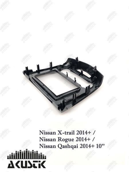 Pамка Nissan X-trail, Rogue, Qashqai 2014+, 10.1", Manual AC 144008 фото