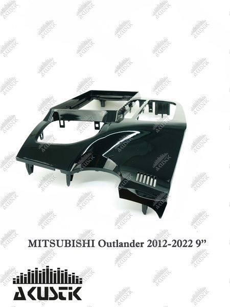 Pамка Mitsubishi Outlander 2012-2022, 9'', глянцева 144118 фото