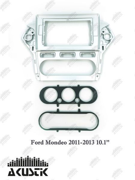 Pамка Ford Mondeo 2011-2013, 10'' срібляста 144239 фото