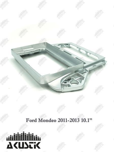 Pамка Ford Mondeo 2011-2013, 10'' срібляста 144239 фото