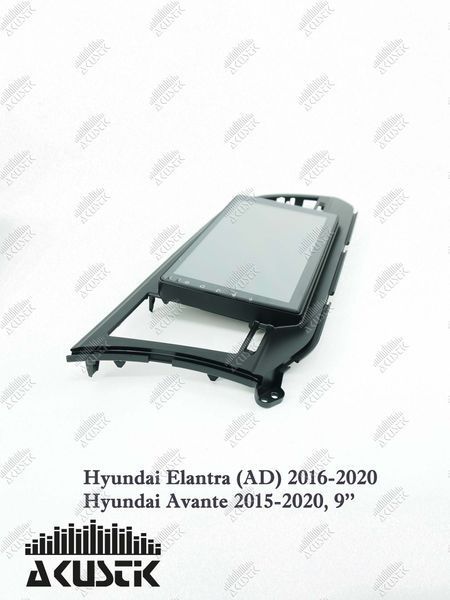 Pамка Hyundai Elantra (AD) 2016-2020, Avante 2015-2020, 9", чорна 144095 фото