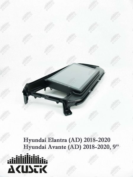 Pамка Hyundai Elantra (AD), Avante (AD) 2018-2020, 9", чорна 144096 фото