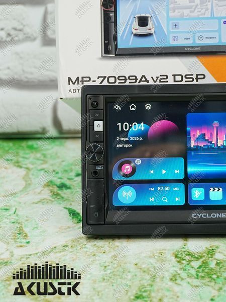 Магнітола Cyclone MP-7099A v2 DSP (4/64, 7") 111078 фото