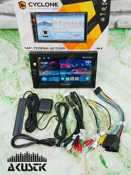 Магнітола Cyclone MP-7099A v2 DSP (4/64, 7") 111078 фото