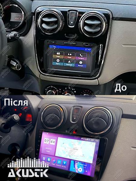 Pамка Renault/Dacia Dokker 2012-2021, Lodgy 2012-2022, Sandero 2013-2020, 9'' 144035 фото