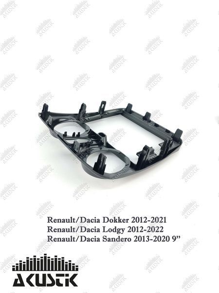 Pамка Renault/Dacia Dokker 2012-2021, Lodgy 2012-2022, Sandero 2013-2020, 9'' 144035 фото