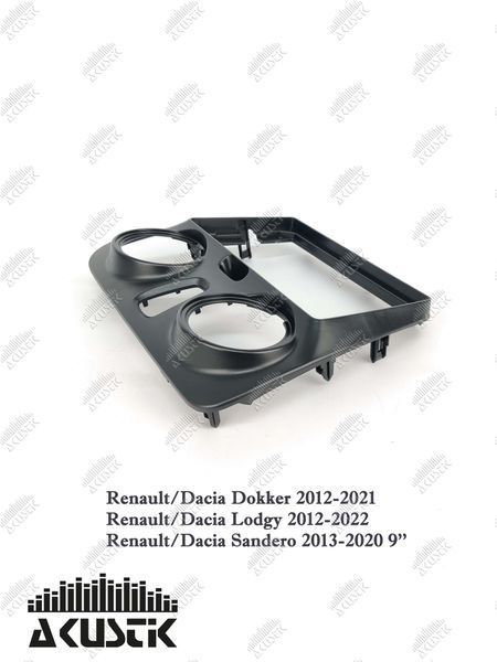 Pамка Renault/Dacia Dokker 2012-2021, Lodgy 2012-2022, Sandero 2013-2020, 9'' 144035 фото