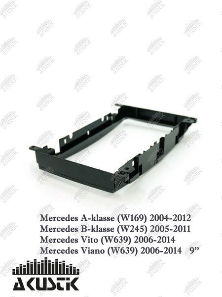 Pамка Mercedes A-klasse (W169) 2004-2012, B-klasse (W245) 2005-2011, Vito/Viano (W639) 2006-2014, Sprinter (W906) 2006-2018, 9" 144153 фото