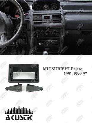 Pамка Mitsubishi Pajero 1991-1999, 9'', на топеду 144122 фото