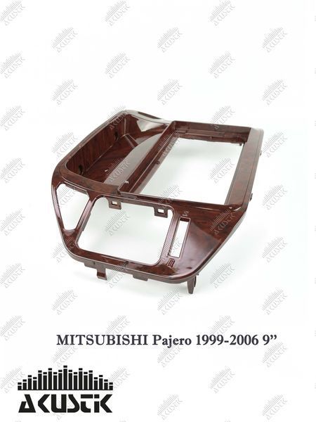 Pамка Mitsubishi Pajero 1999-2006, 9'', червоне дерево 144123 фото