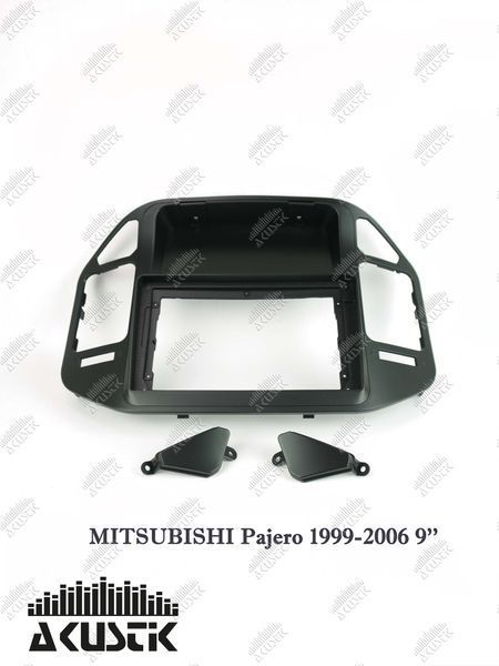 Pамка Mitsubishi Pajero 1999-2006, 9'', чорна 144124 фото